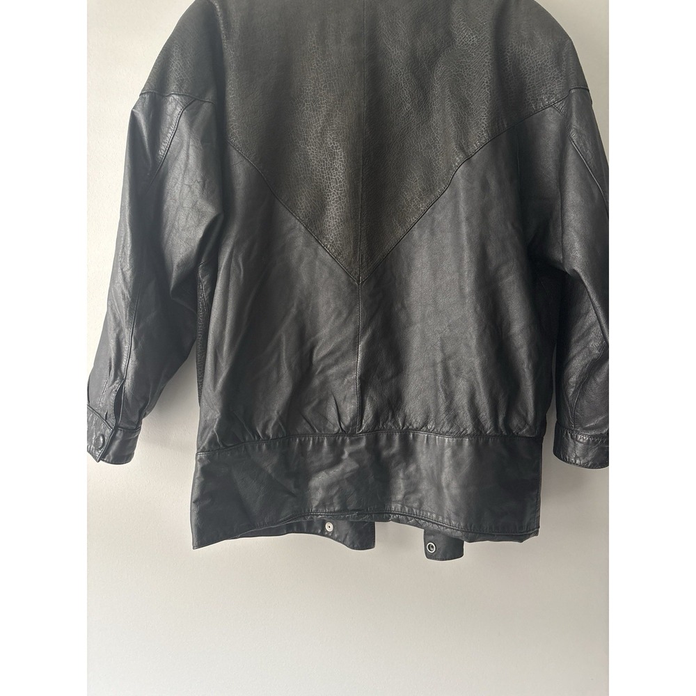Vintage Wilson's Suede & Leather Oversized Biker Bomber Jacket‎ 80s/90s Sz Large - Picture 11 of 14